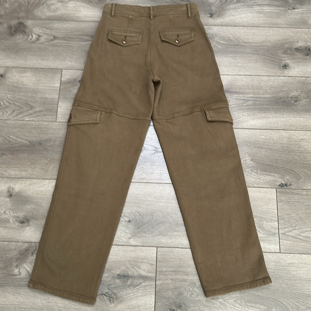 Wilfred Free Aritzia Meave Cargo Mid Rise Straight Ankle Pants Brown Size‎ 0 - Picture 4 of 14